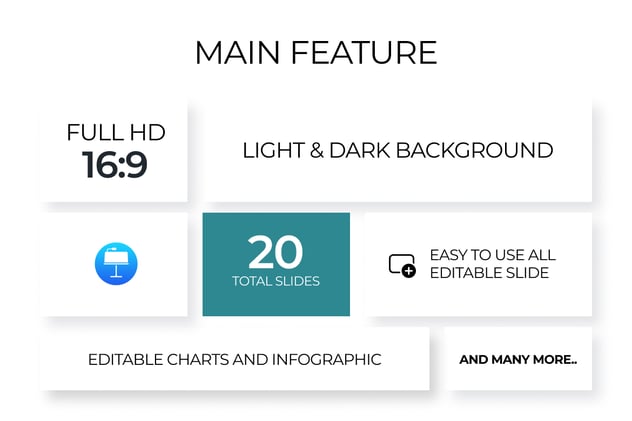 卡通商务人物矢量插画keynote模板 - 顶尖PPT