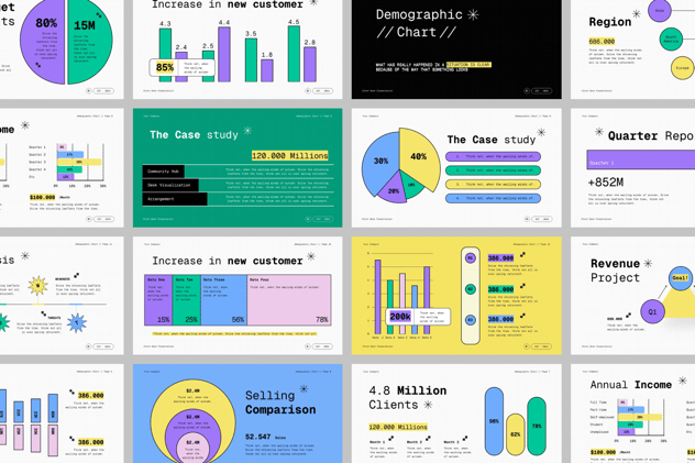 人口统计数据分析PPT模板 - 顶尖PPT