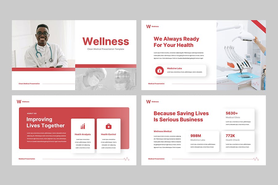 健康医疗保健养生服务介绍Keynote模板 - 顶尖PPT