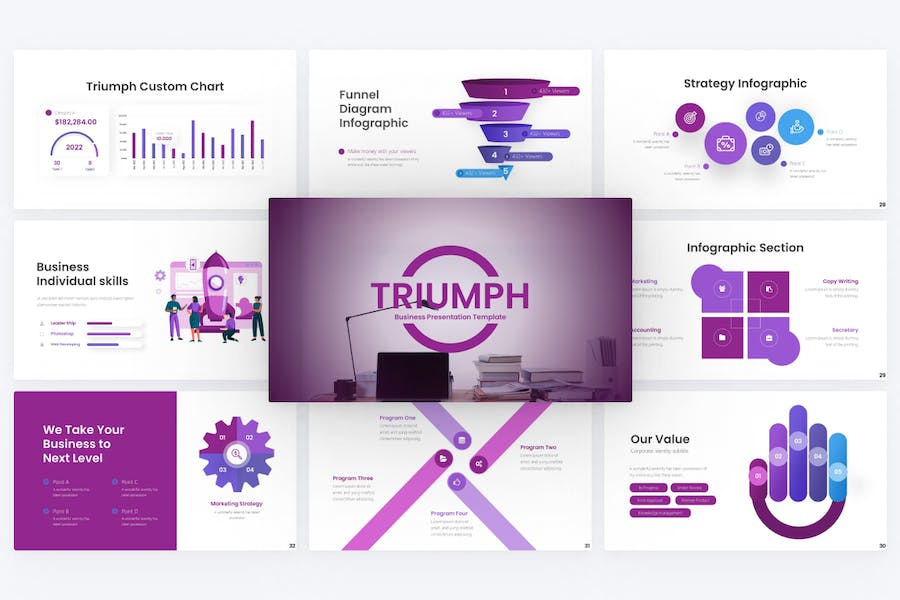 国外商务风格企业介绍计划总结PPT模板 - 顶尖PPT
