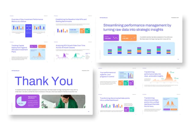 进度KPI指标监测跟踪分析PPT模板 - 顶尖PPT