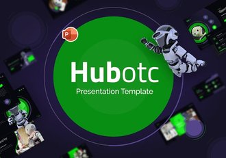 AI人工智能机器人宣传介绍PPT模板 - 顶尖PPT