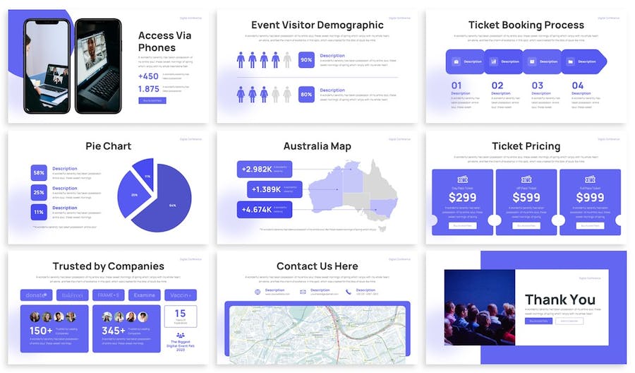 企业远程数字会议团队展示国外PPT模板 - 顶尖PPT