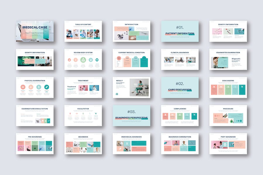 医疗病例诊疗展示PPT模板 - 顶尖PPT