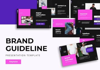 品牌视觉规范Keynote模板 - 顶尖PPT