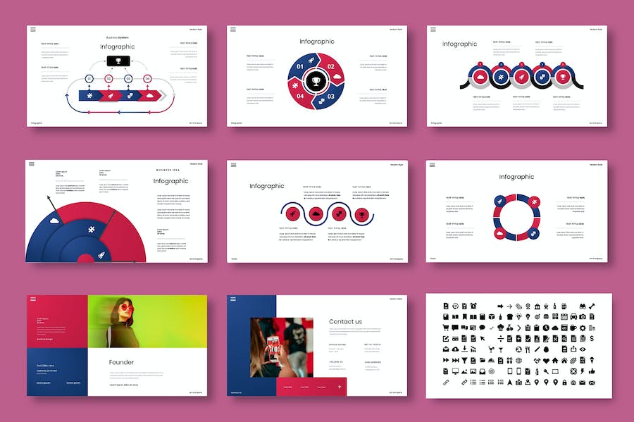 创意商务企业展示项目介绍Keynote模板 - 顶尖PPT