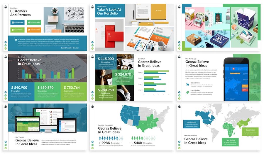 多用途综合展示方案Keynote模板 - 顶尖PPT
