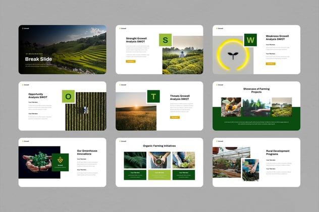 农业种植农作物研究keynote模板 - 顶尖PPT