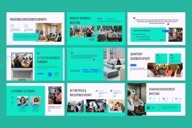 企业业务更新情况介绍展示PPT模板 - 顶尖PPT