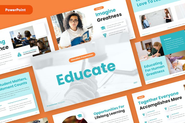 教育领域内容演示文稿PPT模板 - 顶尖PPT