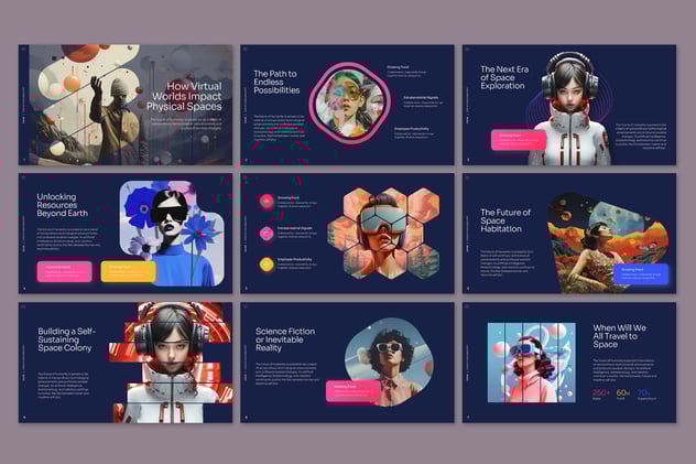 AI人工智能机器人研究PPT模板 - 顶尖PPT