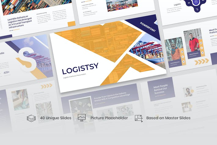 物流配送业务介绍流程展示PPT模板 - 顶尖PPT