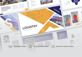 物流配送业务介绍流程展示PPT模板 - 顶尖PPT