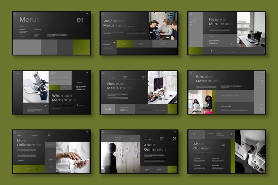 商务企业项目服务展示介绍Keynote模板 - 顶尖PPT