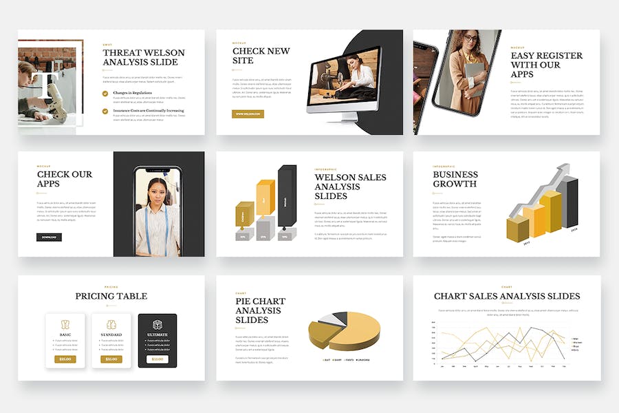 服装定制公司PPT模板 - 顶尖PPT