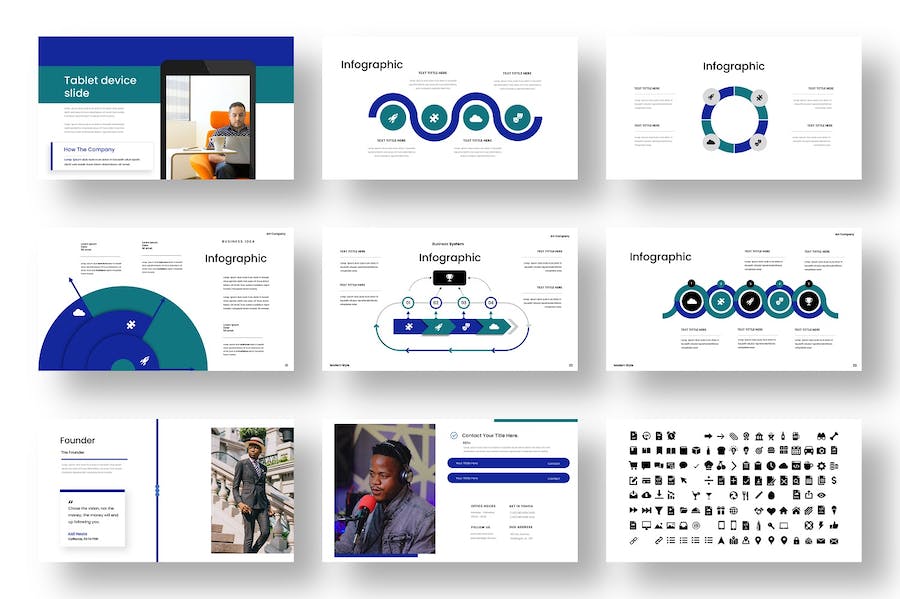 商务企业品牌营销展示PPT模板 - 顶尖PPT