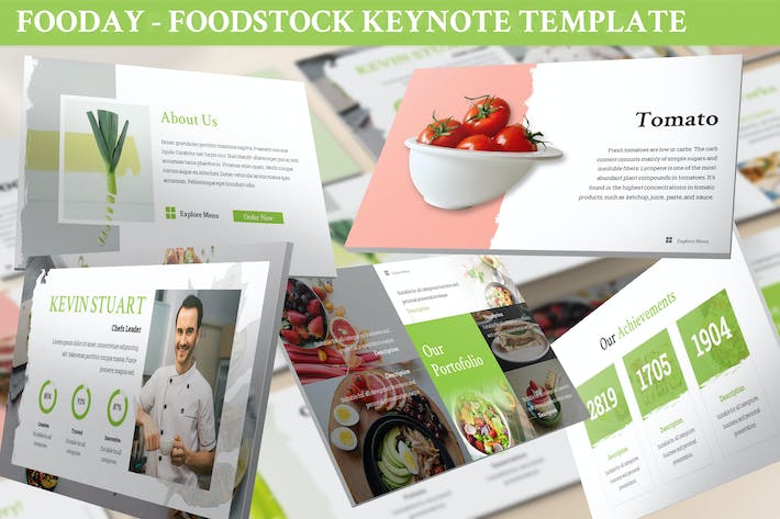 餐饮食品品牌讲述展示营销运营Keynote模板 - 顶尖PPT