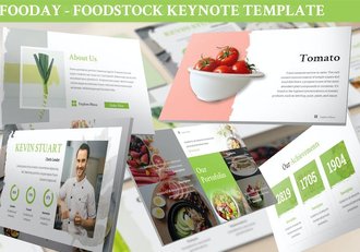 餐饮食品品牌讲述展示营销运营Keynote模板 - 顶尖PPT