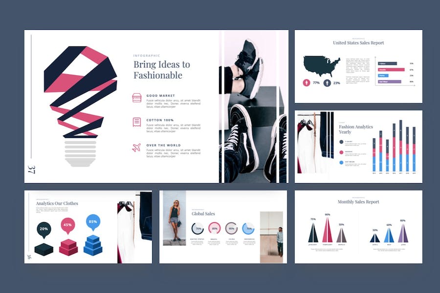 休闲时尚主题keynote模板 - 顶尖PPT