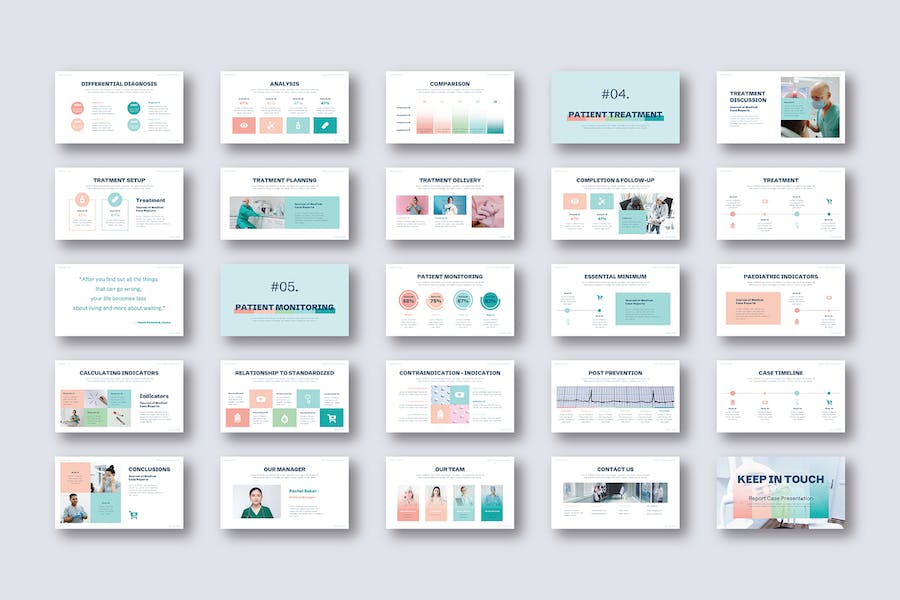 医疗病例诊疗展示PPT模板 - 顶尖PPT