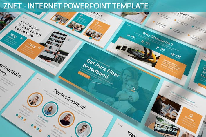 互联网公司介绍年度工作总结计划PPT模板 - 顶尖PPT