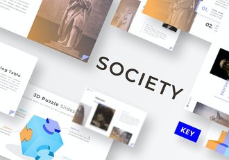 现代社会主题演讲Keynote模板 - 顶尖PPT