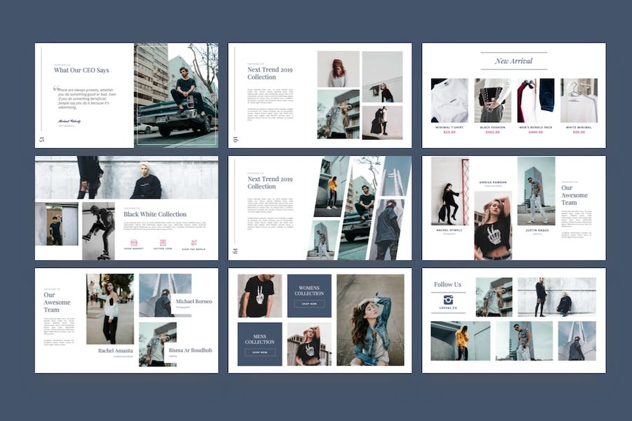 休闲时尚主题keynote模板 - 顶尖PPT