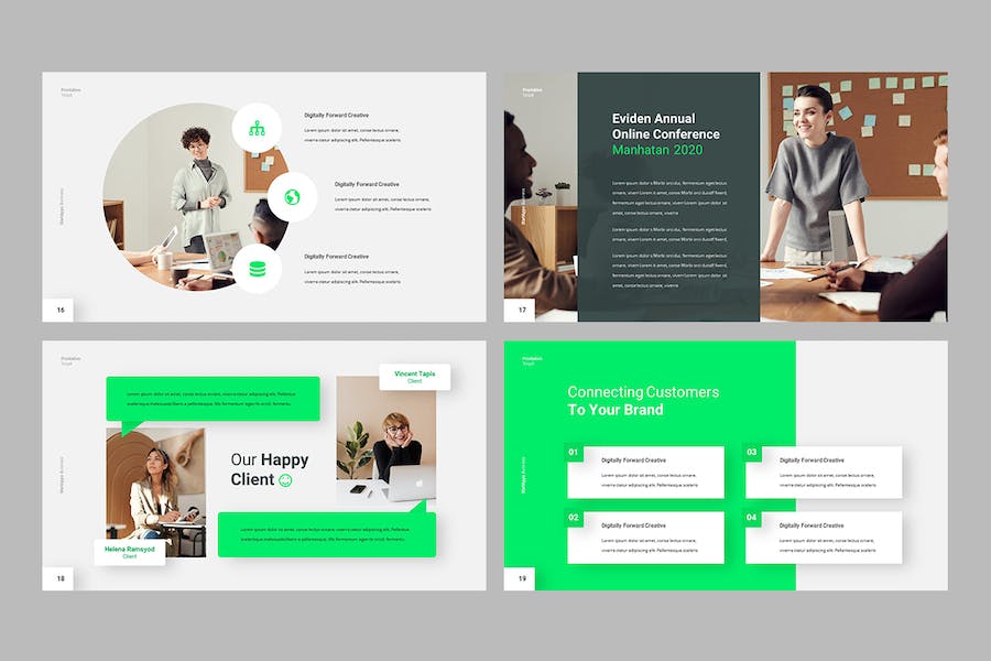 绿色初创企业融资商业计划书PPT模板 - 顶尖PPT