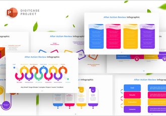 彩色可视化AAR行动后评估图形PPT模板 - 顶尖PPT