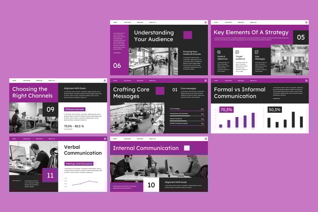 传播沟通策略营销方案PPT模板 - 顶尖PPT