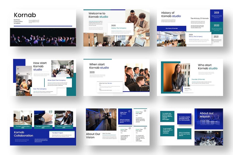 商务企业品牌营销展示PPT模板 - 顶尖PPT