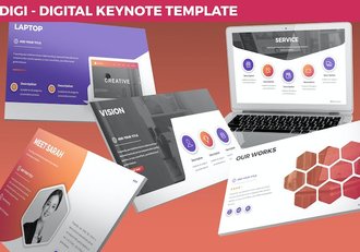 数码技术应用展示方案Keynote模板 - 顶尖PPT