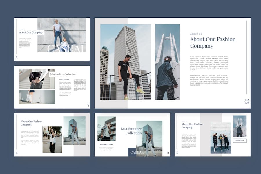 休闲时尚主题keynote模板 - 顶尖PPT