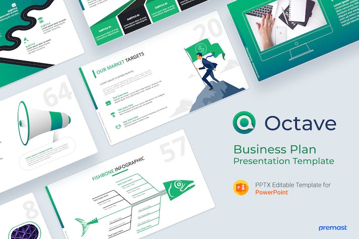 业务计划商务风格PPT模板 - 顶尖PPT