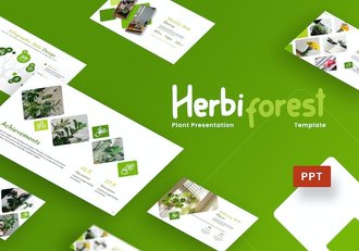 绿色生态植物产品推广PPT模板 - 顶尖PPT