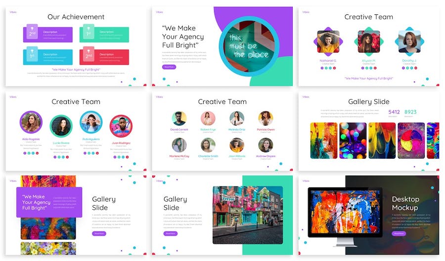 绘画艺术展示绘画人员介绍通用PPT模板 - 顶尖PPT