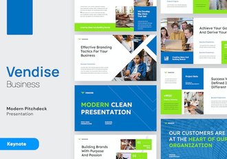 商务风格团队介绍合作keynote模板 - 顶尖PPT