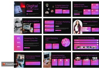 数字营销推广策略方案PPT模板 - 顶尖PPT