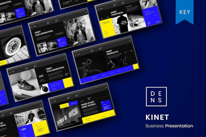 蓝色动感商务提案Keynote模板 - 顶尖PPT