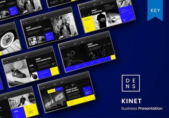 蓝色动感商务提案Keynote模板 - 顶尖PPT