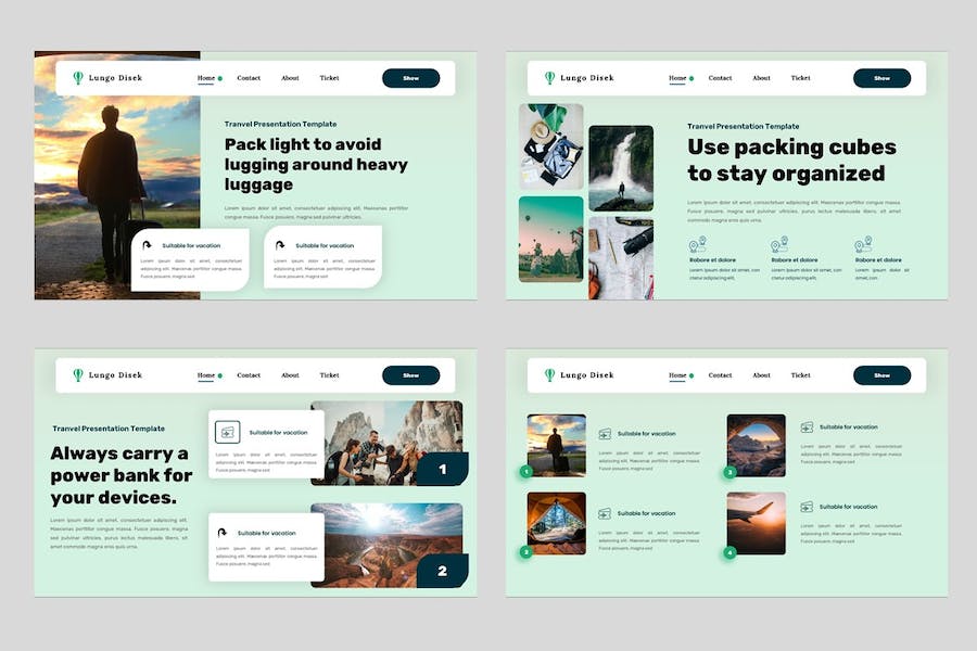 旅游攻略指南推介目的地宣传展示方案PPT模板 - 顶尖PPT