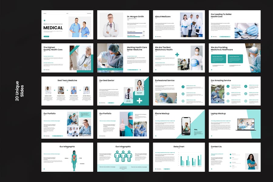 医疗诊疗演讲展示方案PPT模板 - 顶尖PPT