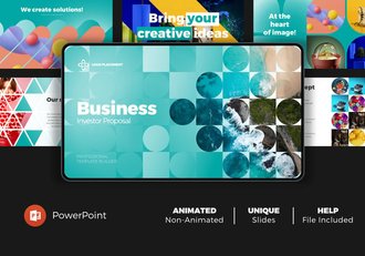 商业投资企业介绍PPT动画模板 - 顶尖PPT