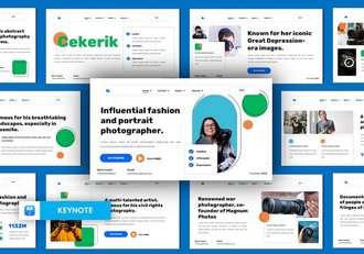 摄影作品讲述展示个人品牌宣传推介方案Keynote模板 - 顶尖PPT