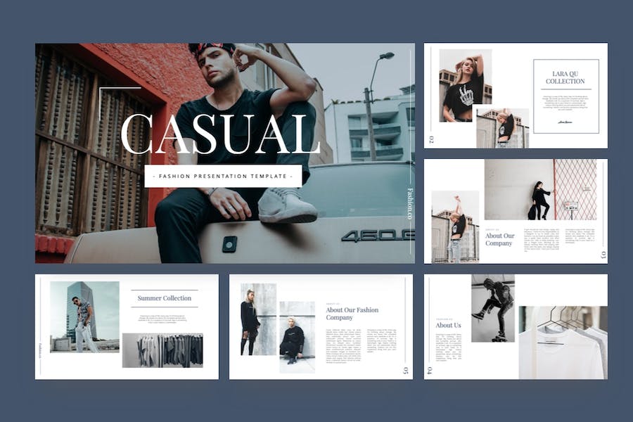 休闲时尚主题keynote模板 - 顶尖PPT