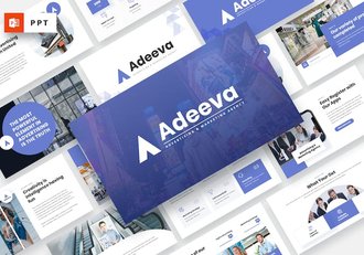 广告行业业务展示PPT模板 - 顶尖PPT