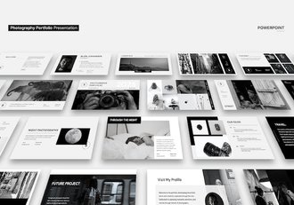 摄影作品集展示文稿PPT模板 - 顶尖PPT