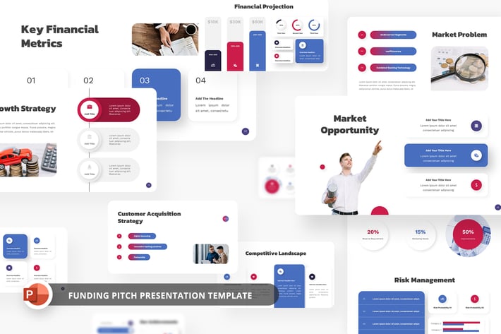 资金平台投资理财PPT模板 - 顶尖PPT