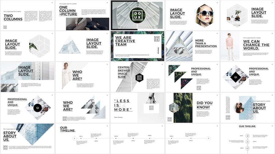 极简风格商务办公展示PPT模板 - 顶尖PPT