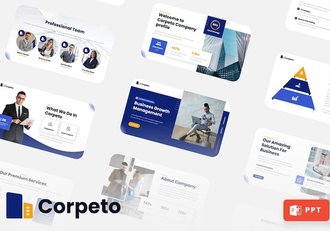 企业商务商业通用PPT模板 - 顶尖PPT